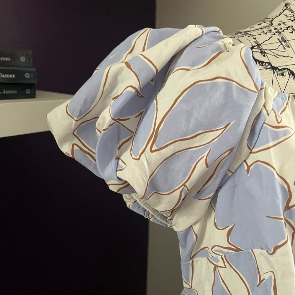 A New Day Puffy Sleeve Summer Dress NWT - Picture 3 of 10